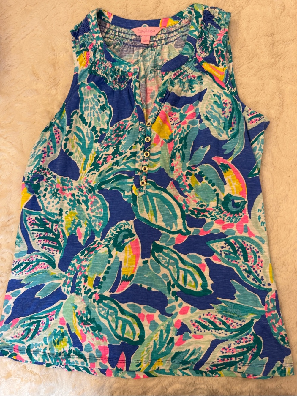Lilly Pulitzer Women's Essie Tank,  Size Small. Great Condition